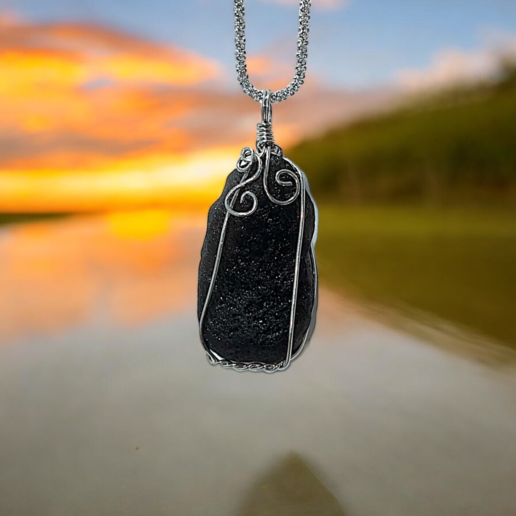 Natural Cintamani Stone Pendant - Tranquilite