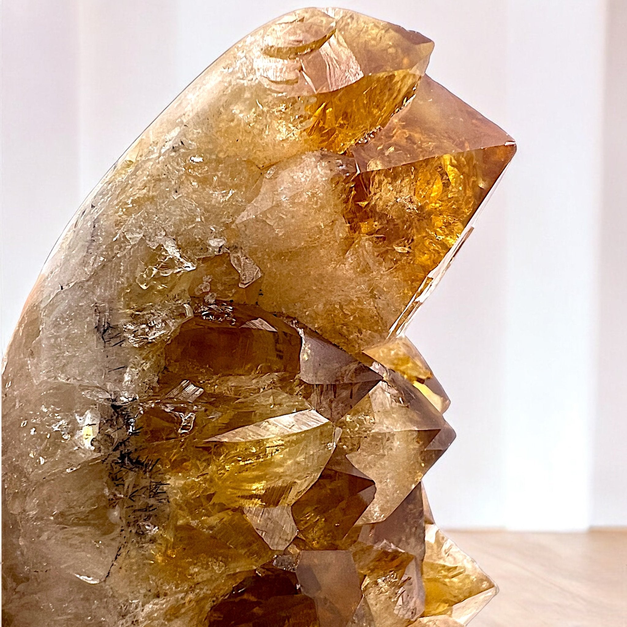 Natural Citrine Geode with Extra Large Crystals - Tranquilite