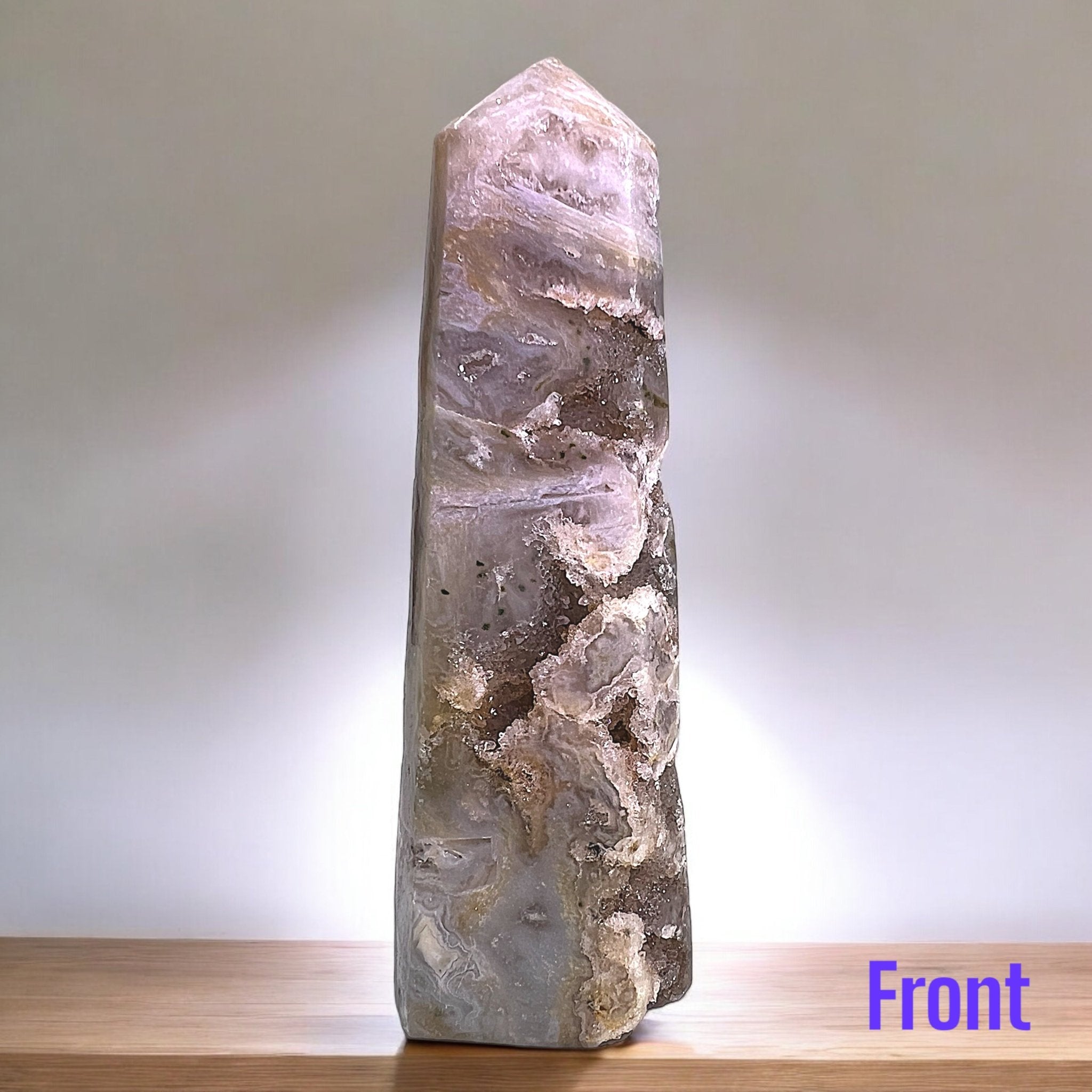 Natural Rose Quartz Agate - Tranquilite