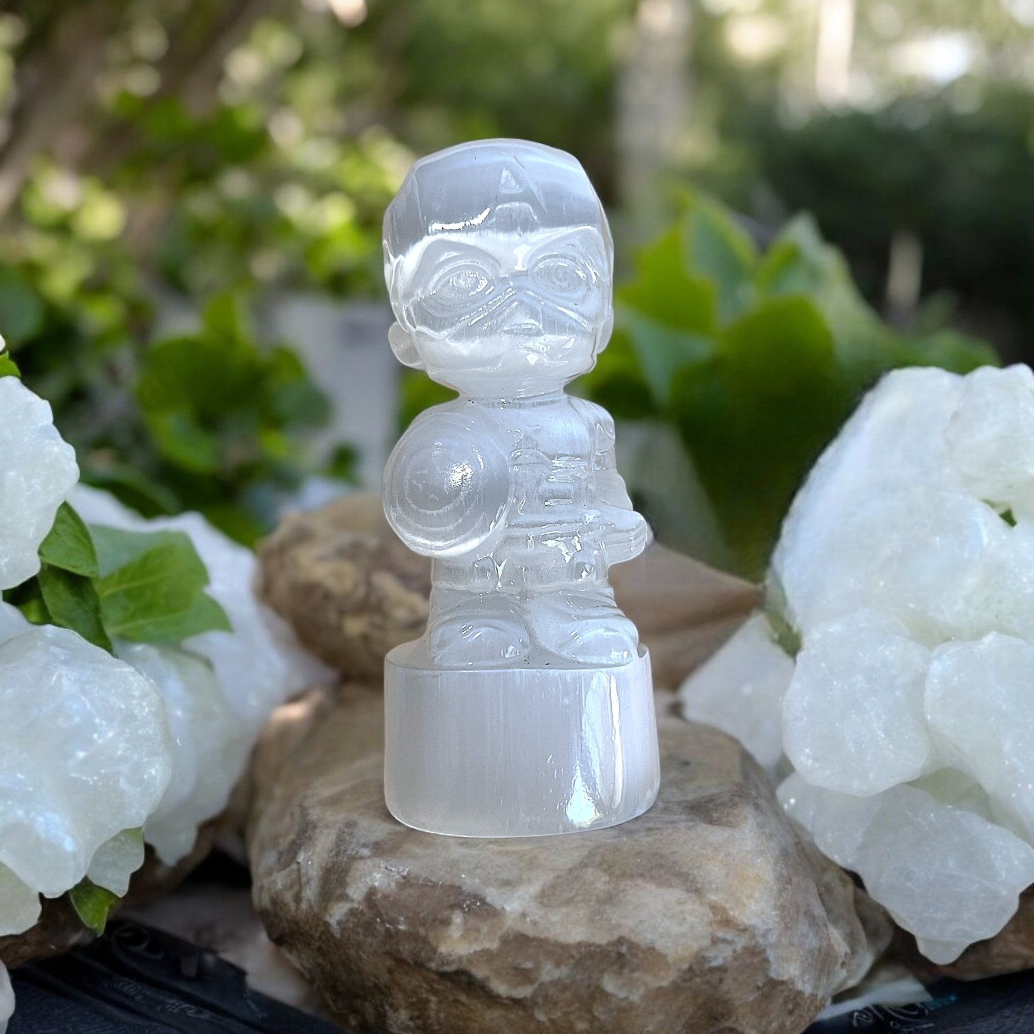 Natural Selenite Captain Home Decor - Tranquilite