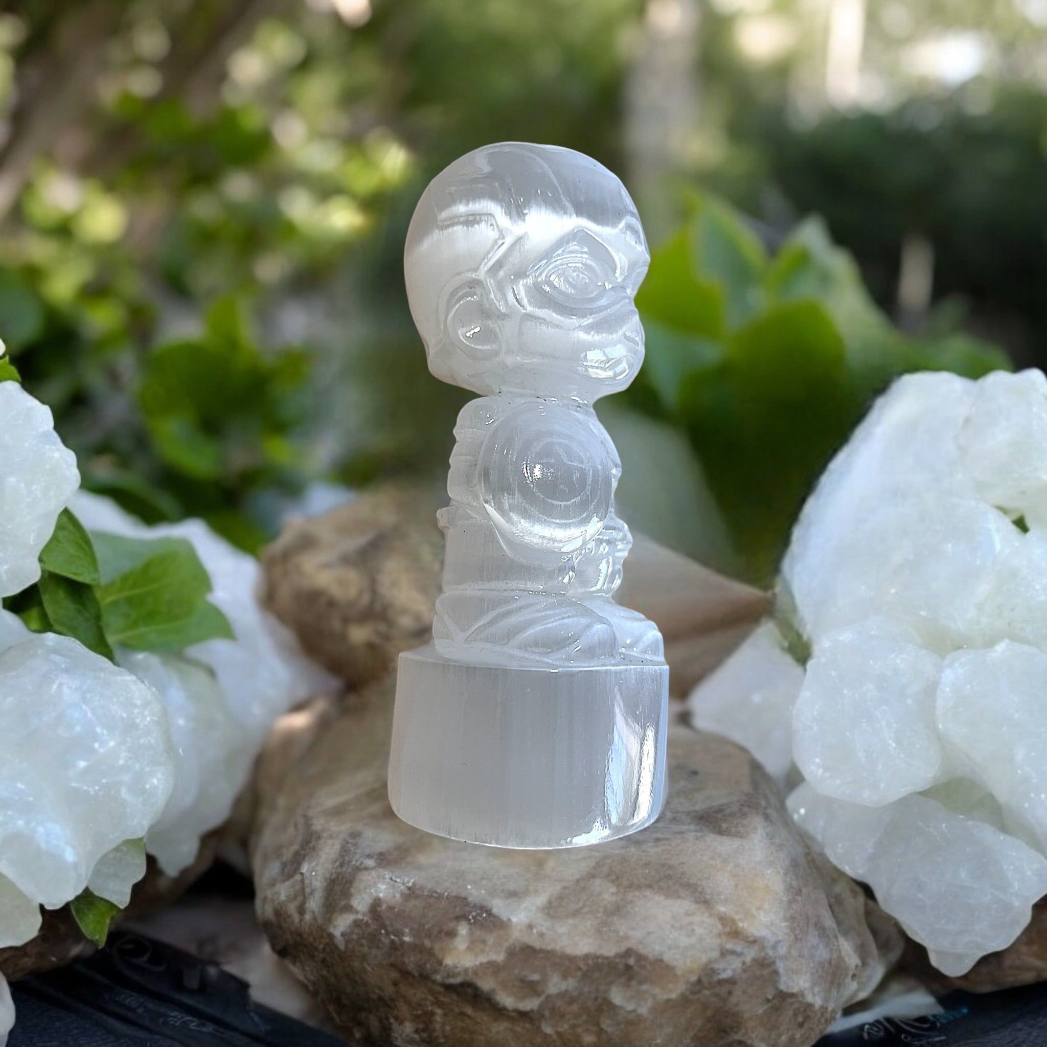 Natural Selenite Captain Home Decor - Tranquilite