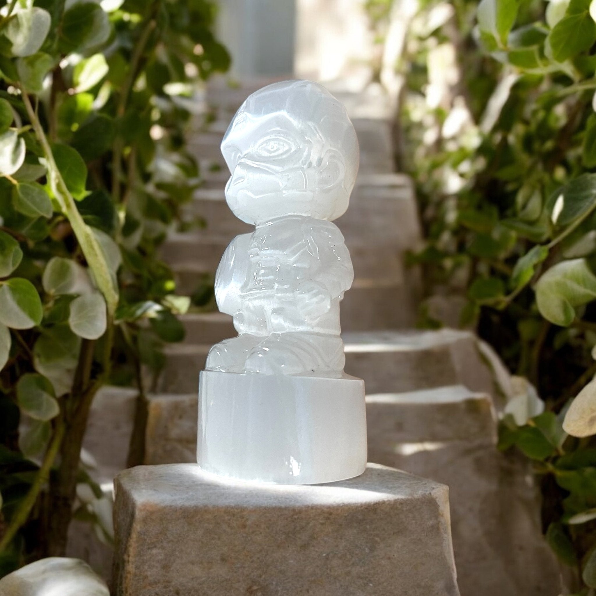 Natural Selenite Captain Home Decor - Tranquilite