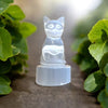 Natural Selenite Cat Home Decor - Tranquilite