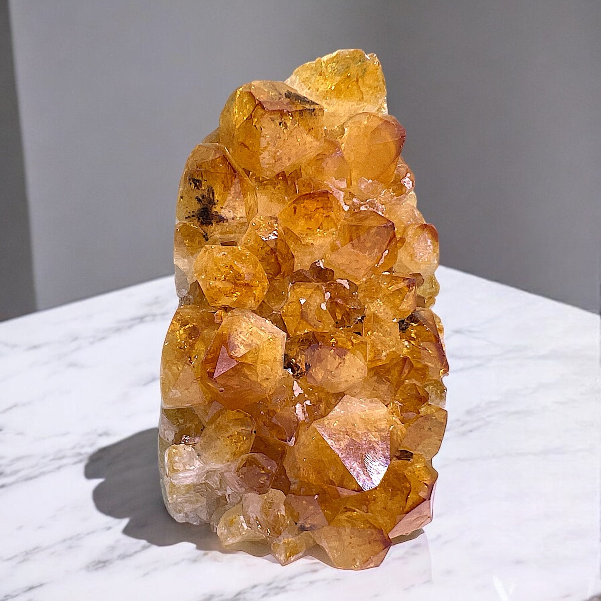 Natural Ship - like Citrine Geode - Tranquilite