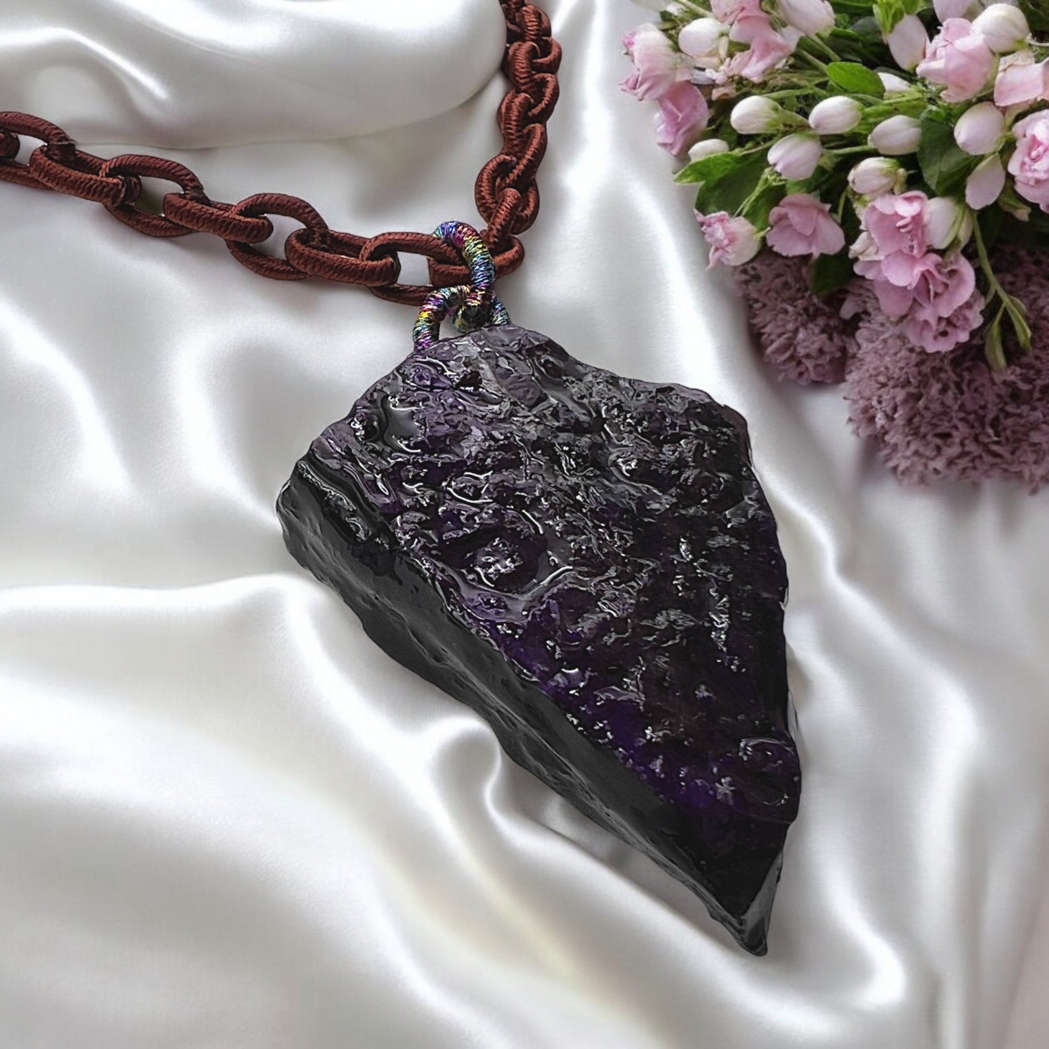 Natural Sugilite Stone Pendant - Tranquilite