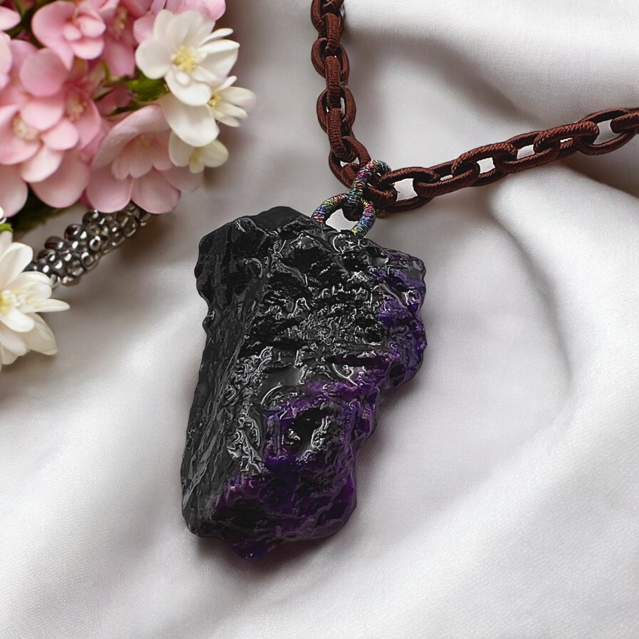 Natural Sugilite Stone Pendant - Tranquilite