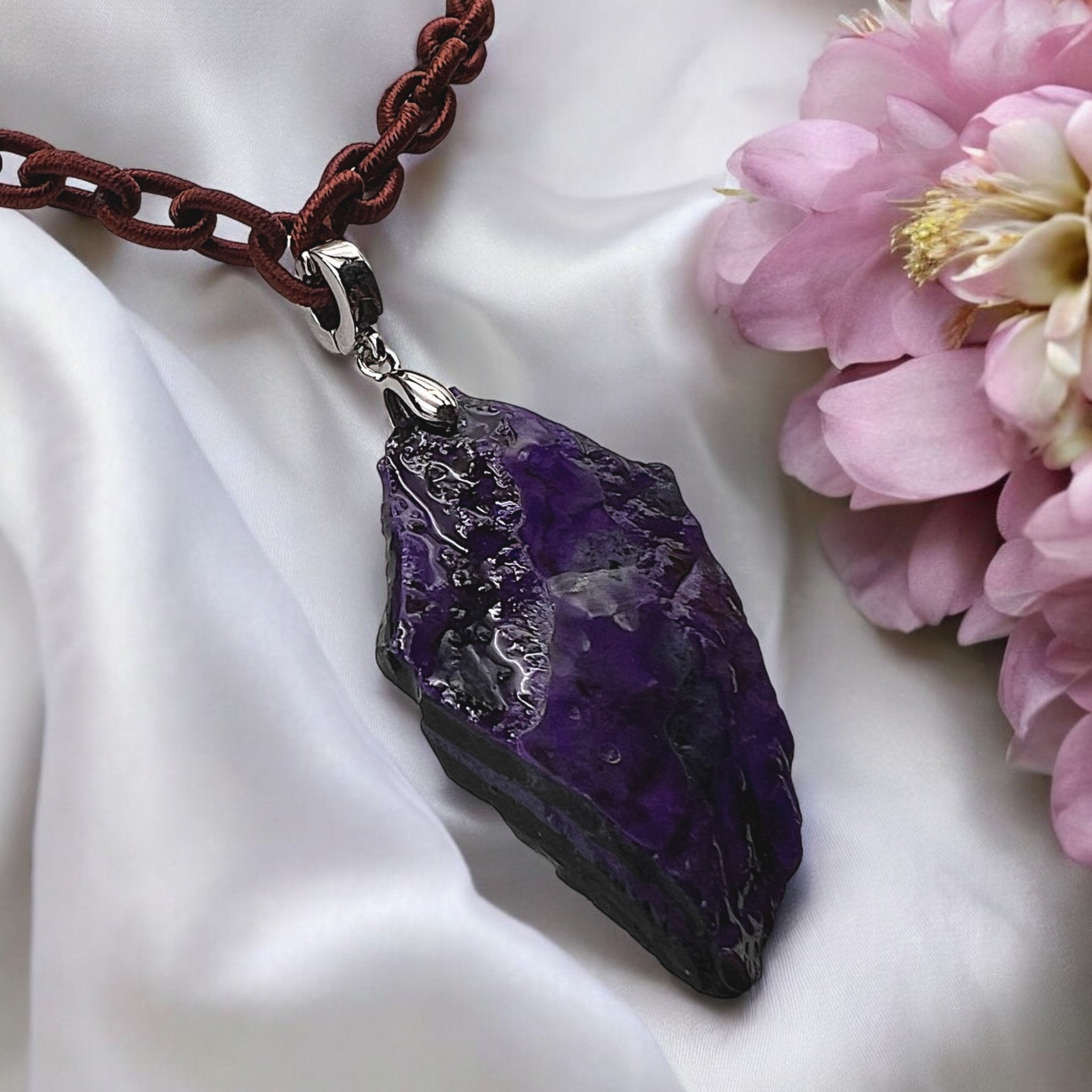 Natural Sugilite Stone Pendant - Tranquilite