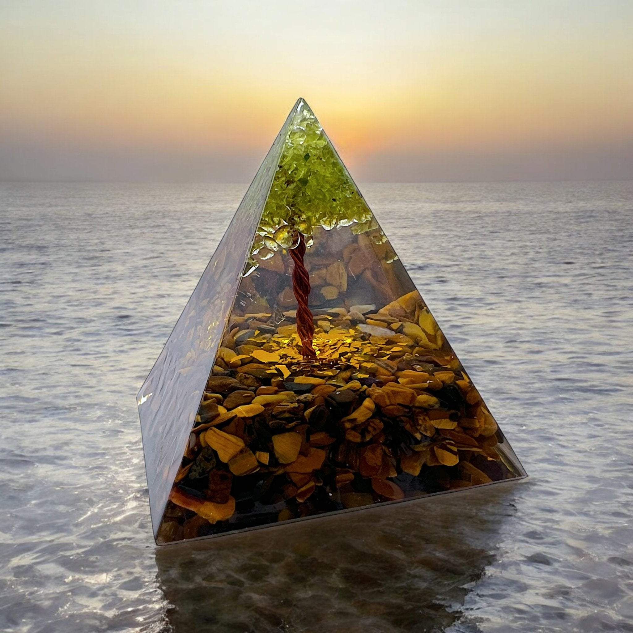 Orgone Pyramid (Tree of Life Yggdrasil Version) - Tranquilite