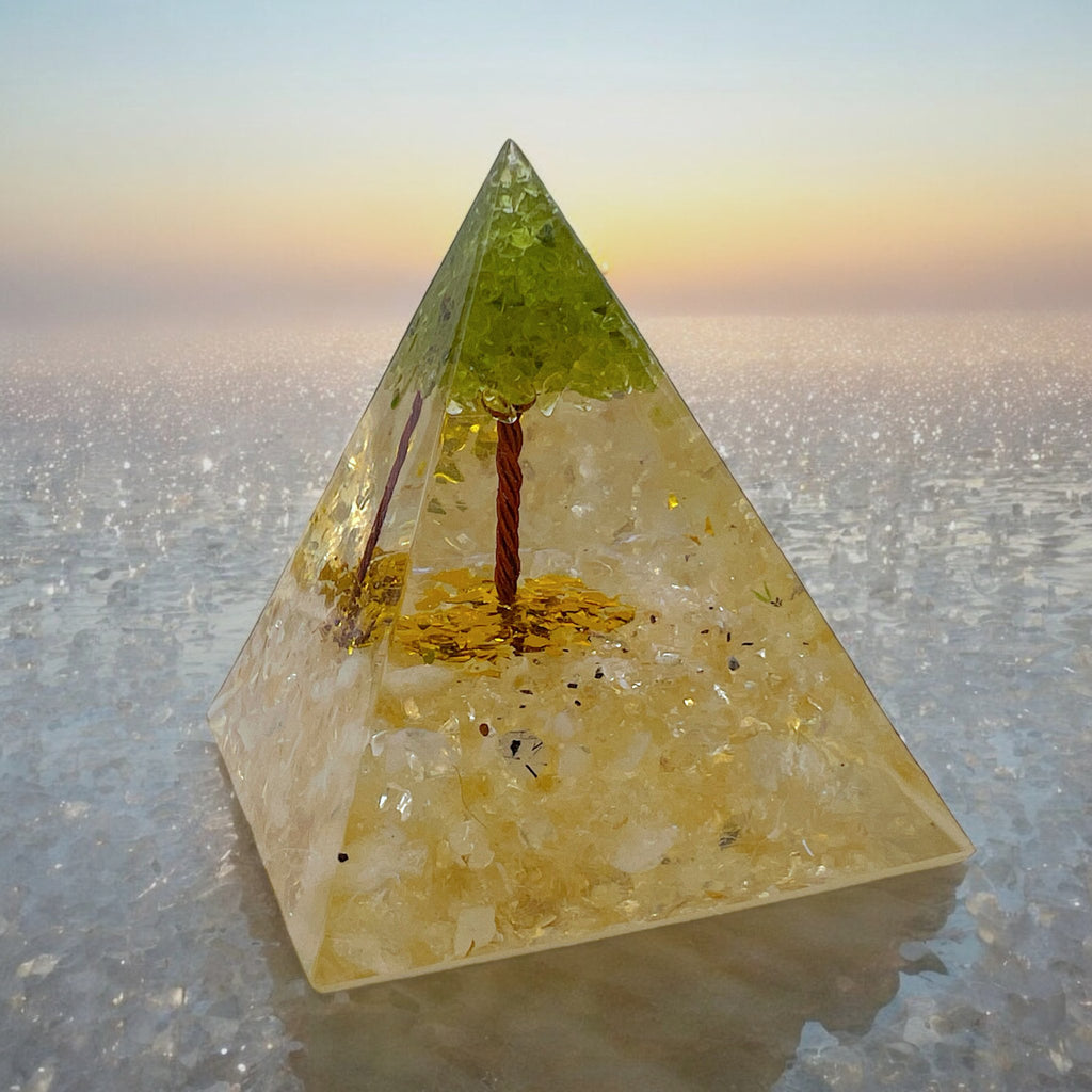 Orgone Pyramid (Tree of Life Yggdrasil Version) - Tranquilite