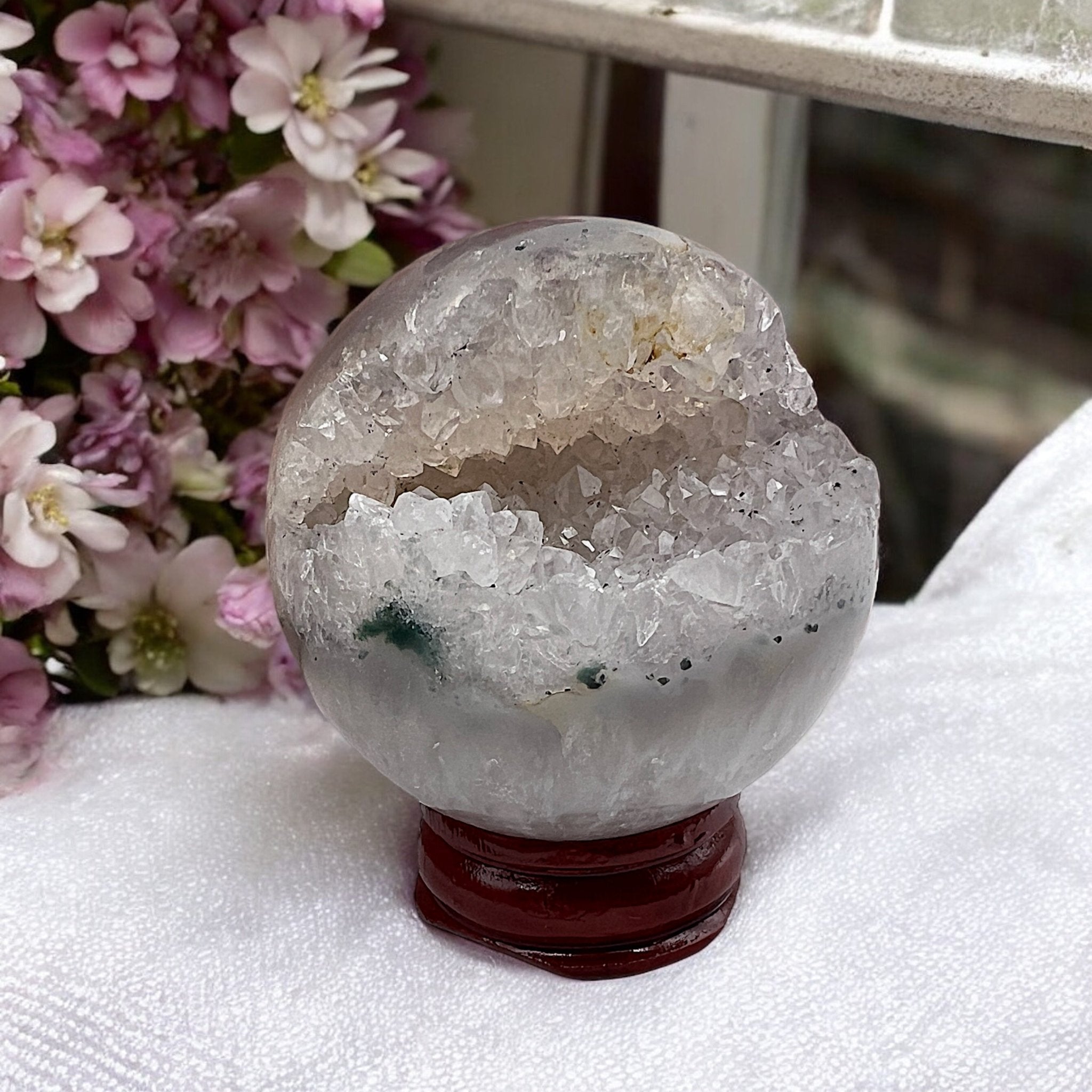 Polished Clear Quartz Open Smile - Tranquilite