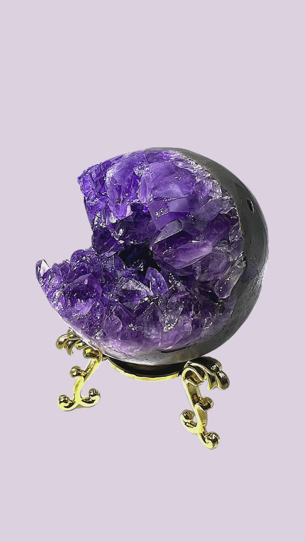 Polished Amethyst Open Smile