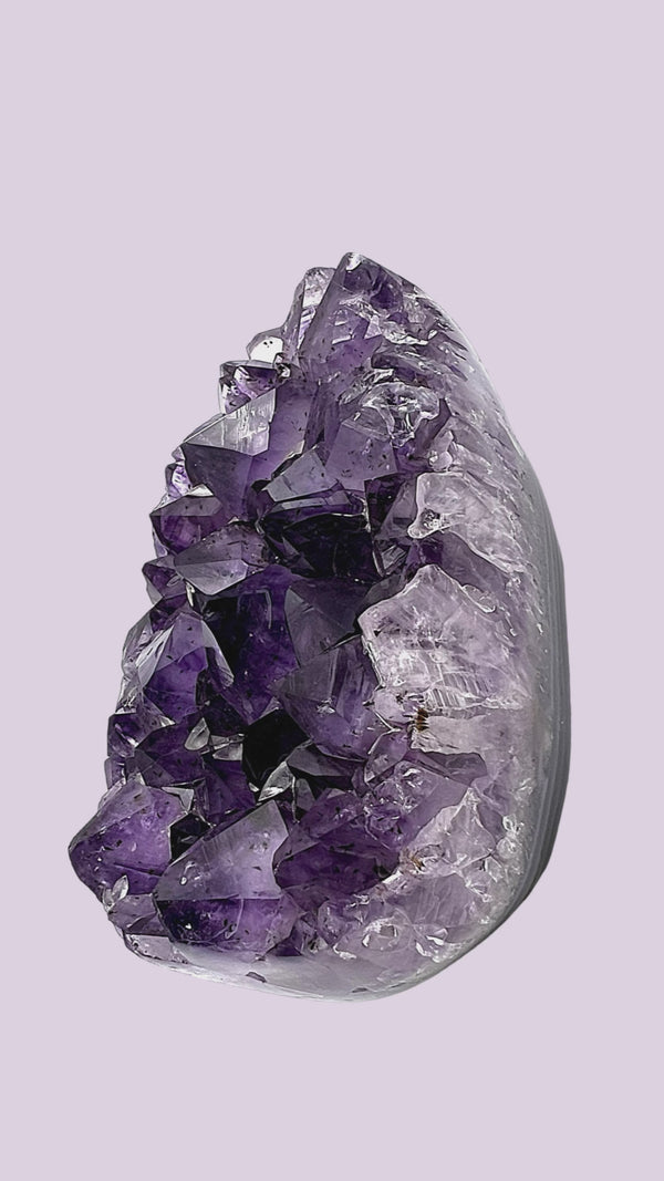 High Quality Amethyst Crystal with Rich Inclusions