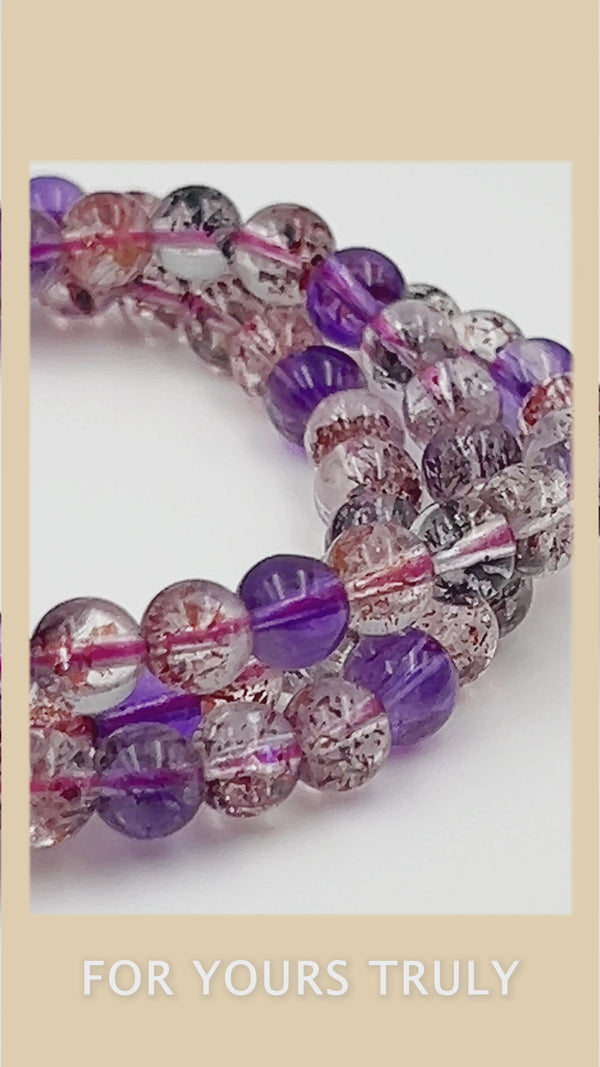 3-turn Super Seven Bead Bracelet/Necklace (7A)