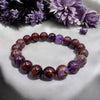 Purple Phantom Quartz Bead Bracelet - Tranquilite