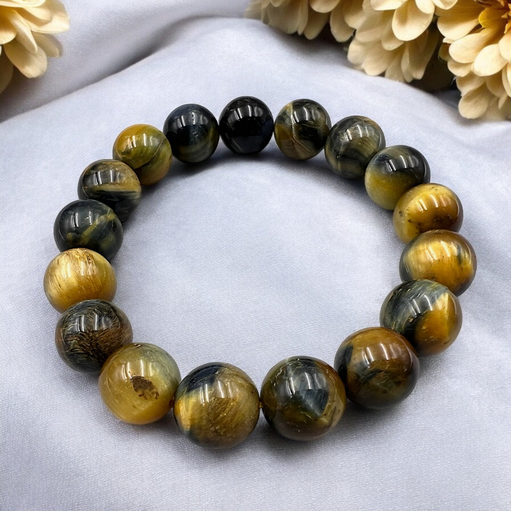 Rainbow Tiger's Eye Bead Bracelet - Tranquilite