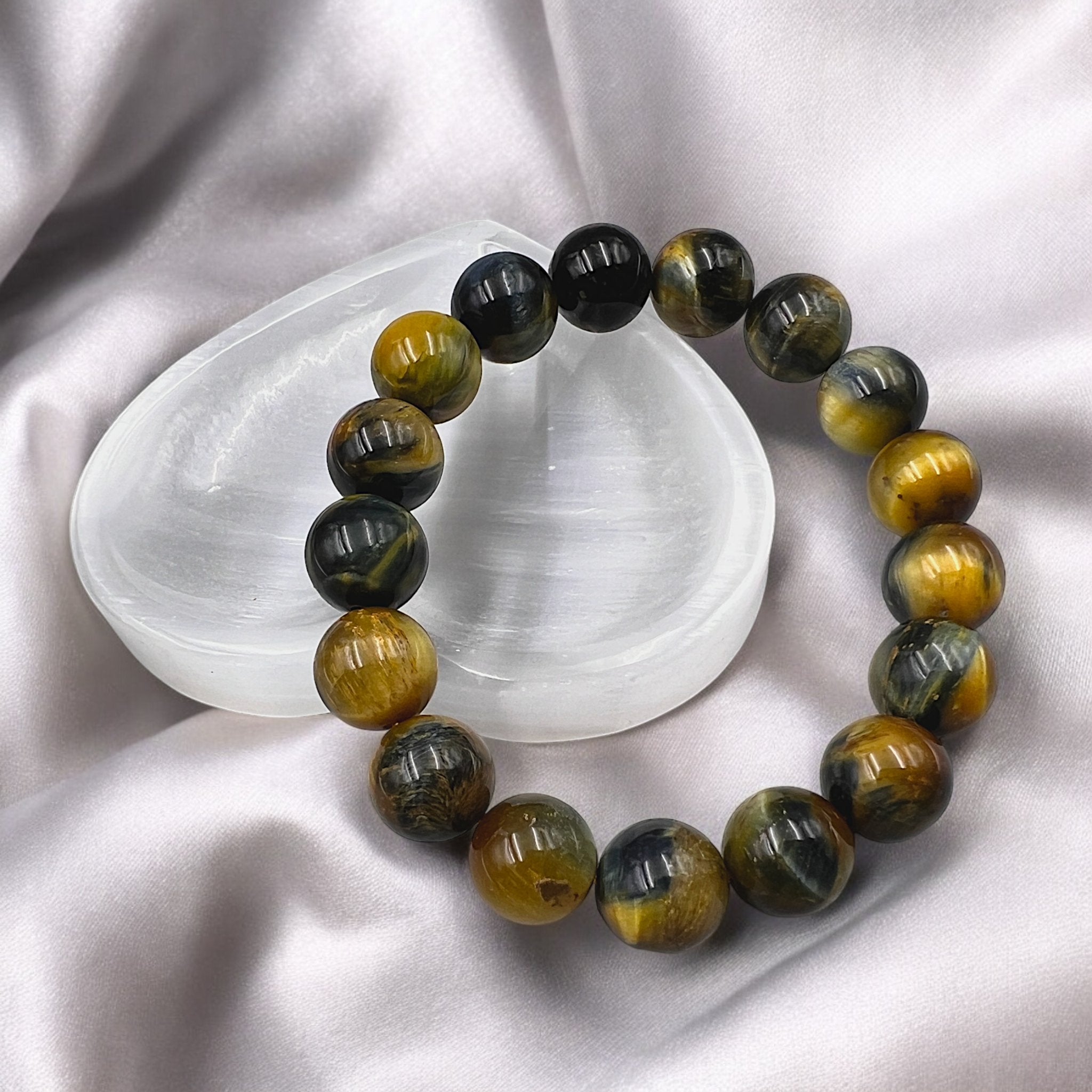 Rainbow Tiger's Eye Bead Bracelet - Tranquilite