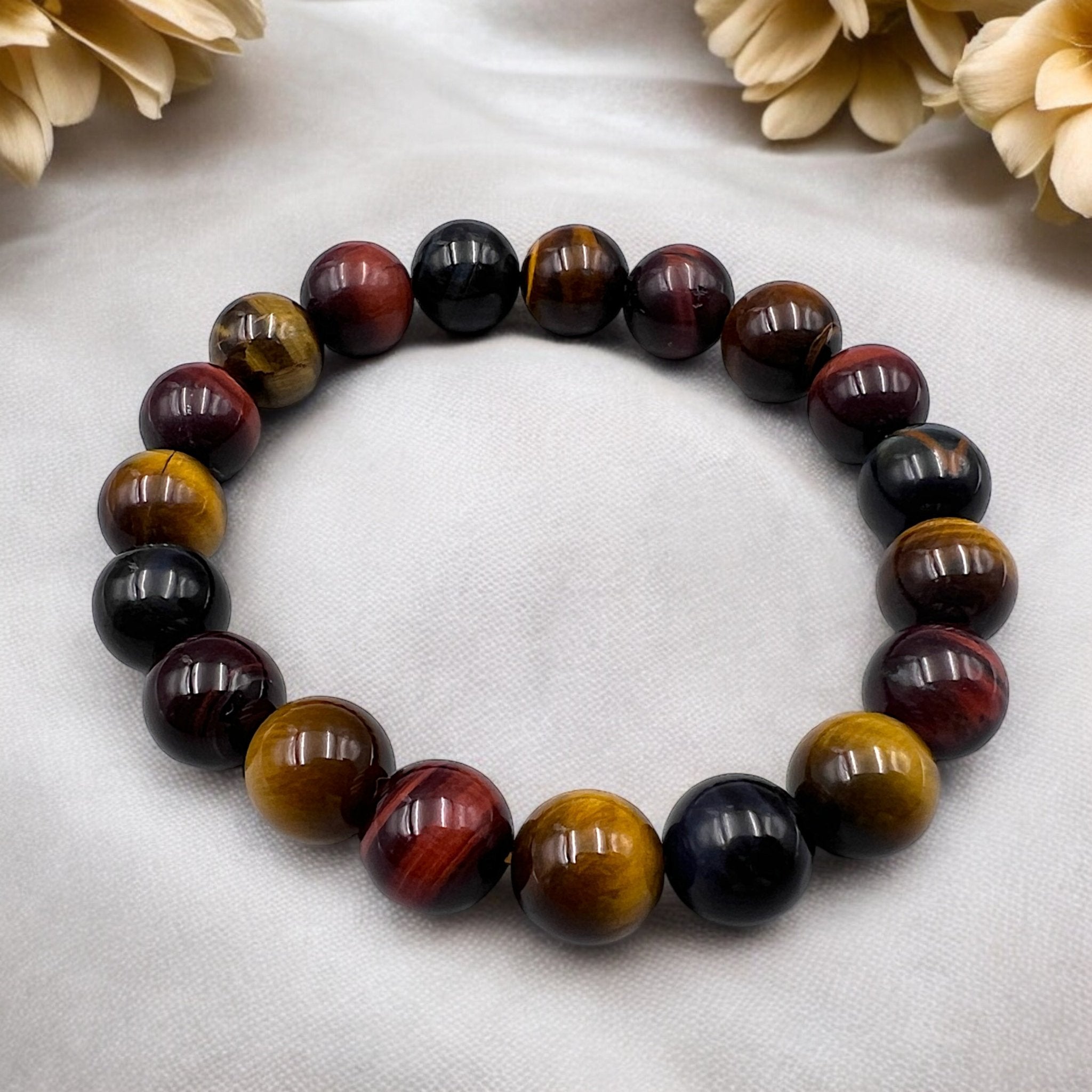 Rainbow Tiger's Eye Bead Bracelet - Tranquilite