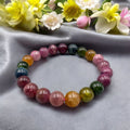 Rainbow Tourmaline Bead Bracelet - Tranquilite