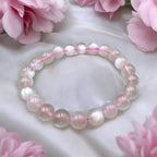 Rose Moonstone Bead Bracelet - Tranquilite