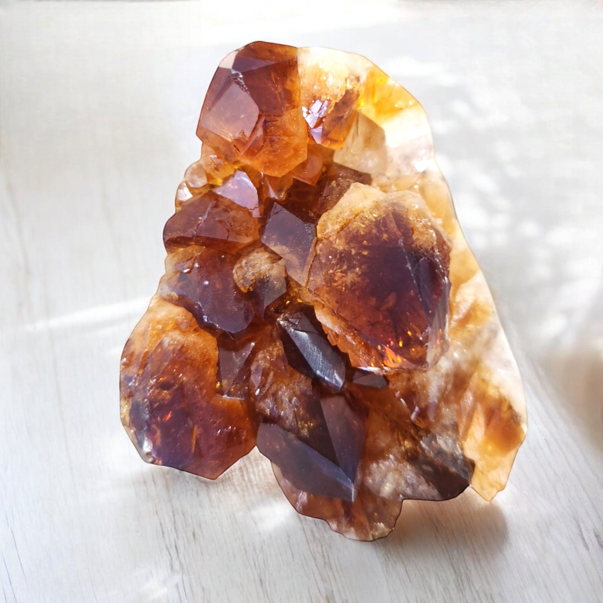 Round Shaped Natural Citrine Geode - Tranquilite