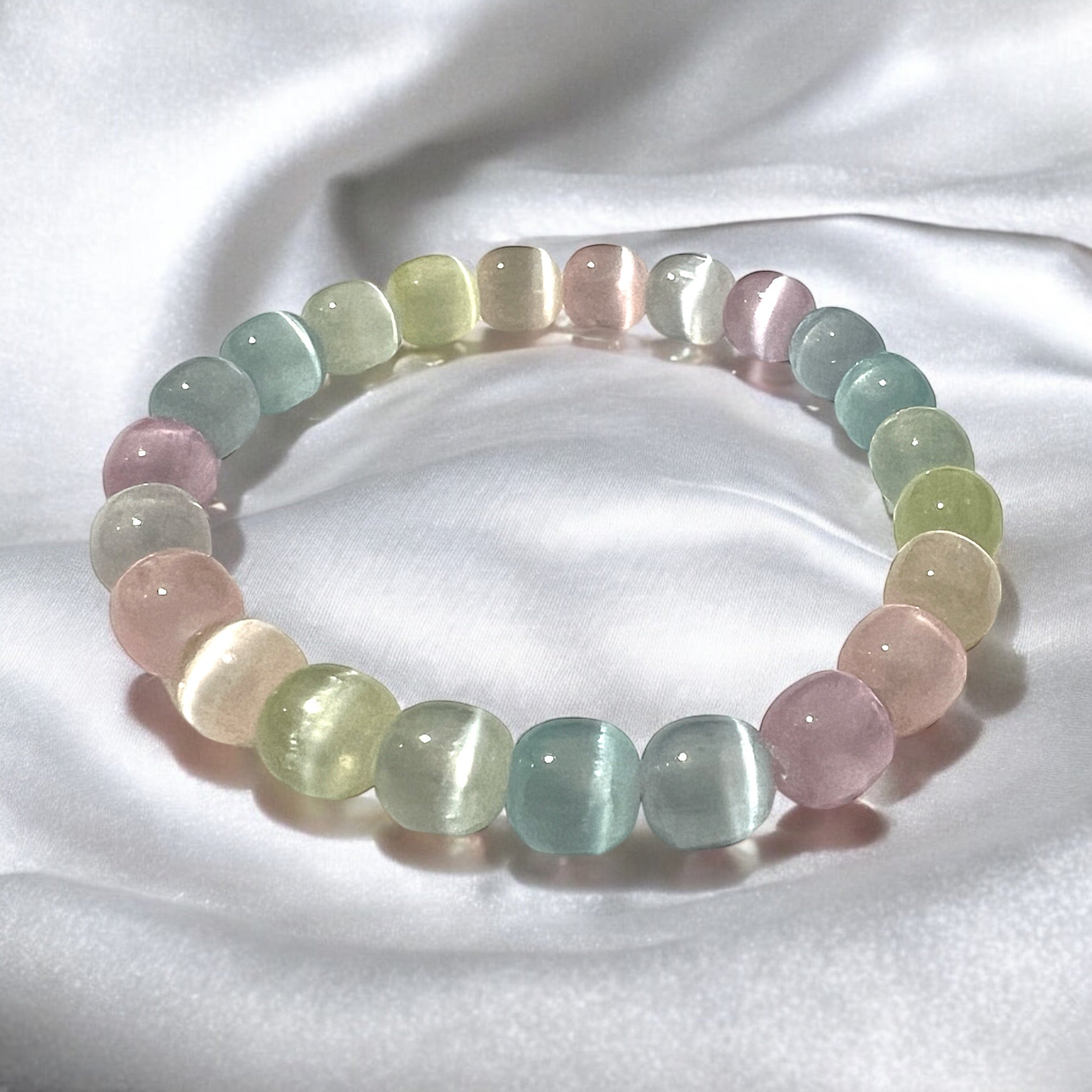 Selenite Bead Design Bracelet - Tranquilite