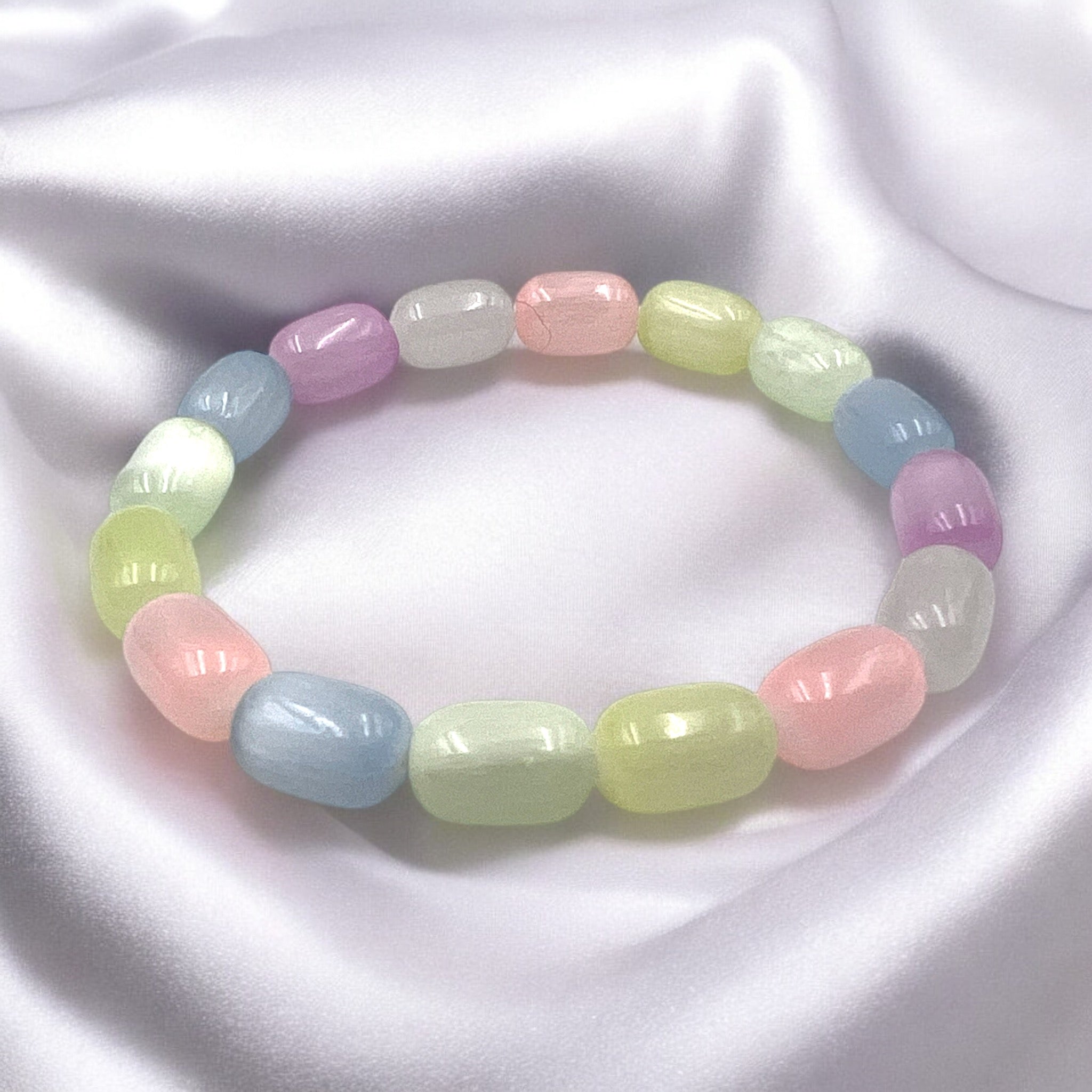 Selenite Bead Design Bracelet - Tranquilite