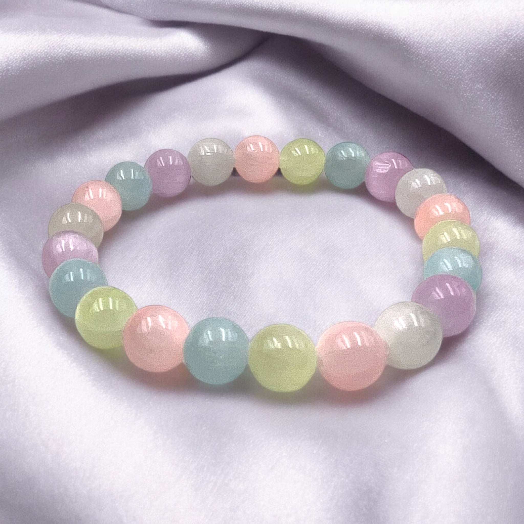 Selenite Bead Design Bracelet - Tranquilite