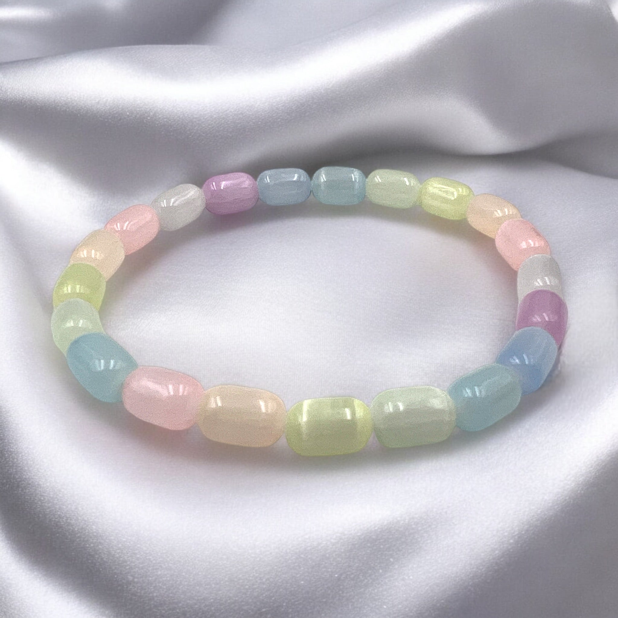 Selenite Bead Design Bracelet - Tranquilite