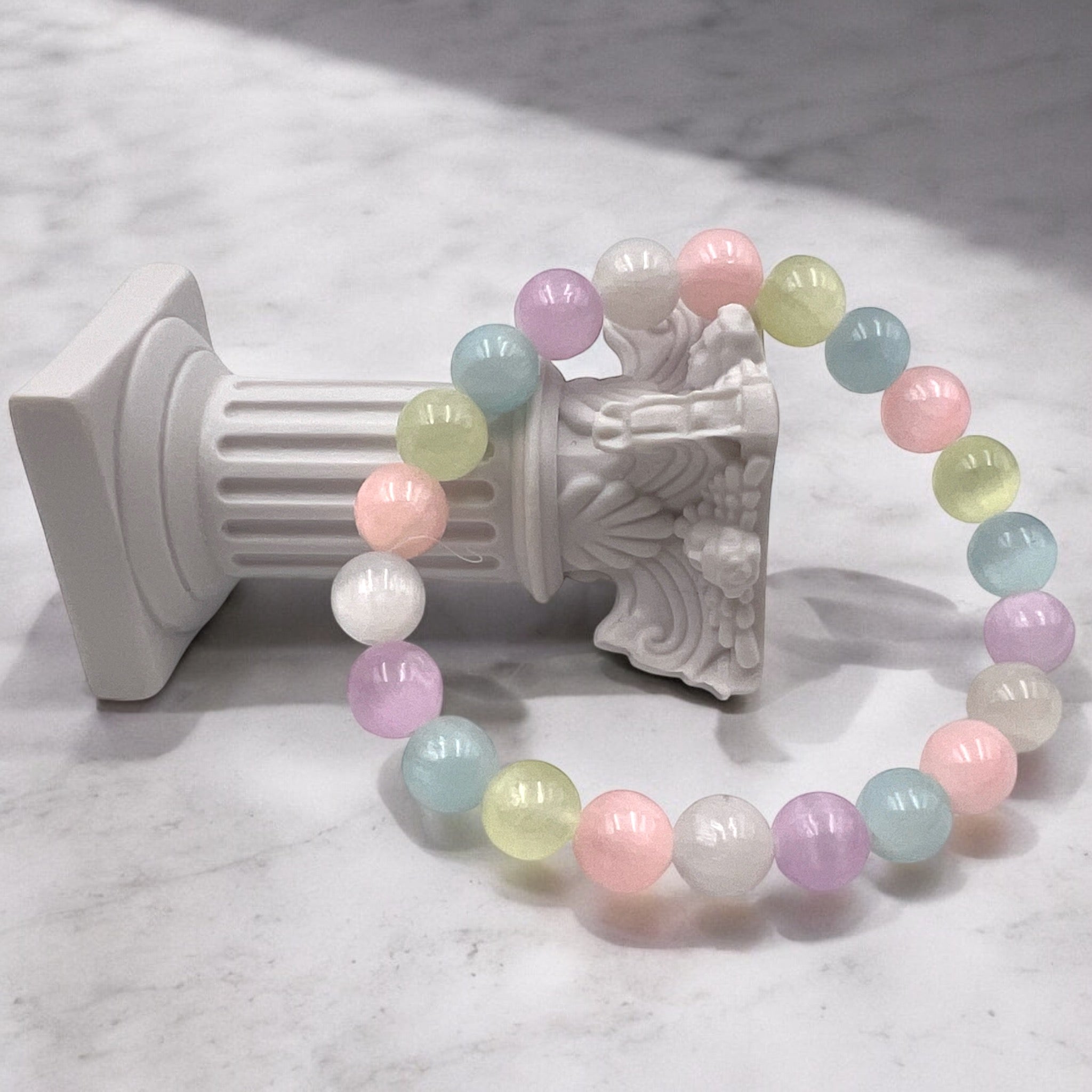 Selenite Bead Design Bracelet - Tranquilite