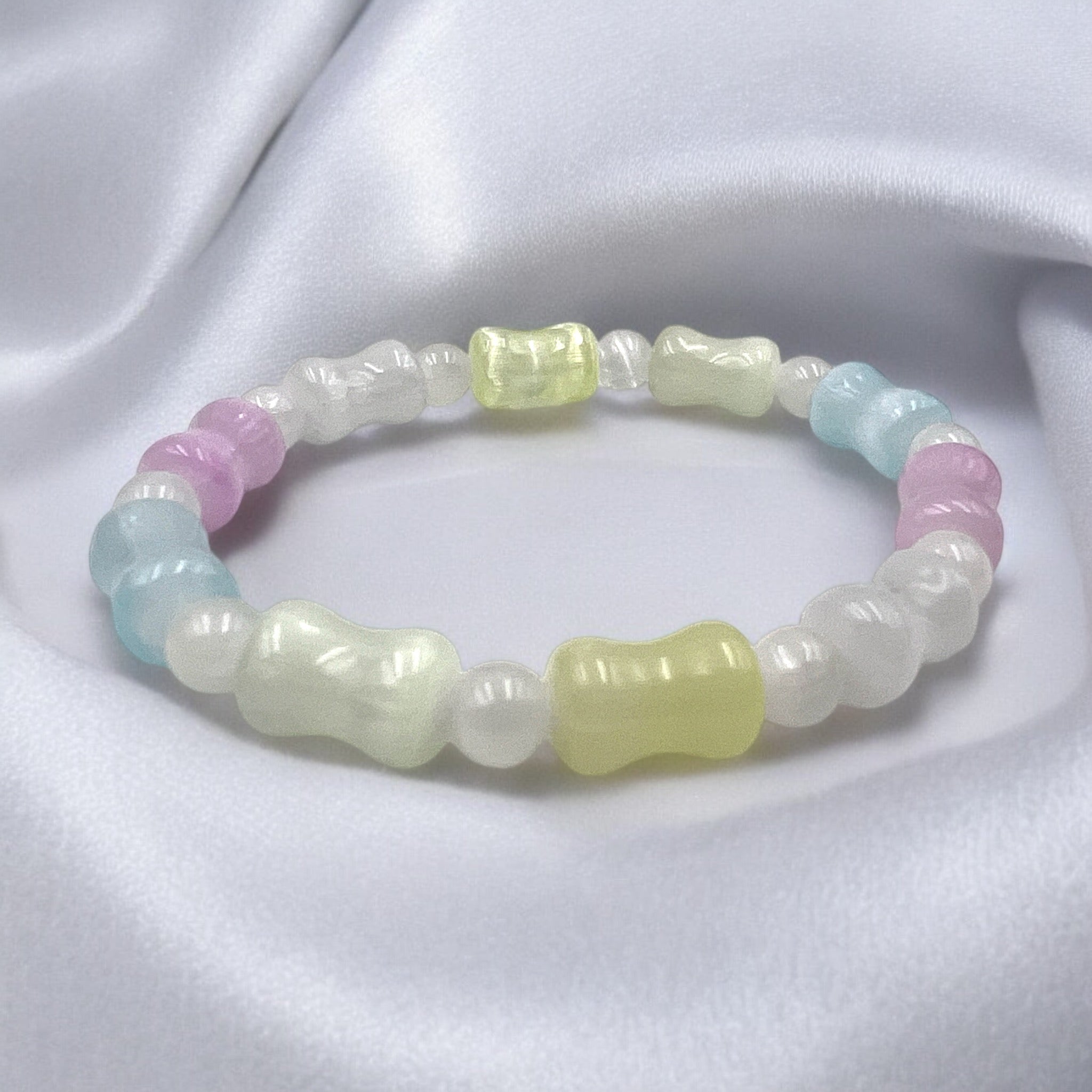 Selenite Bead Design Bracelet - Tranquilite