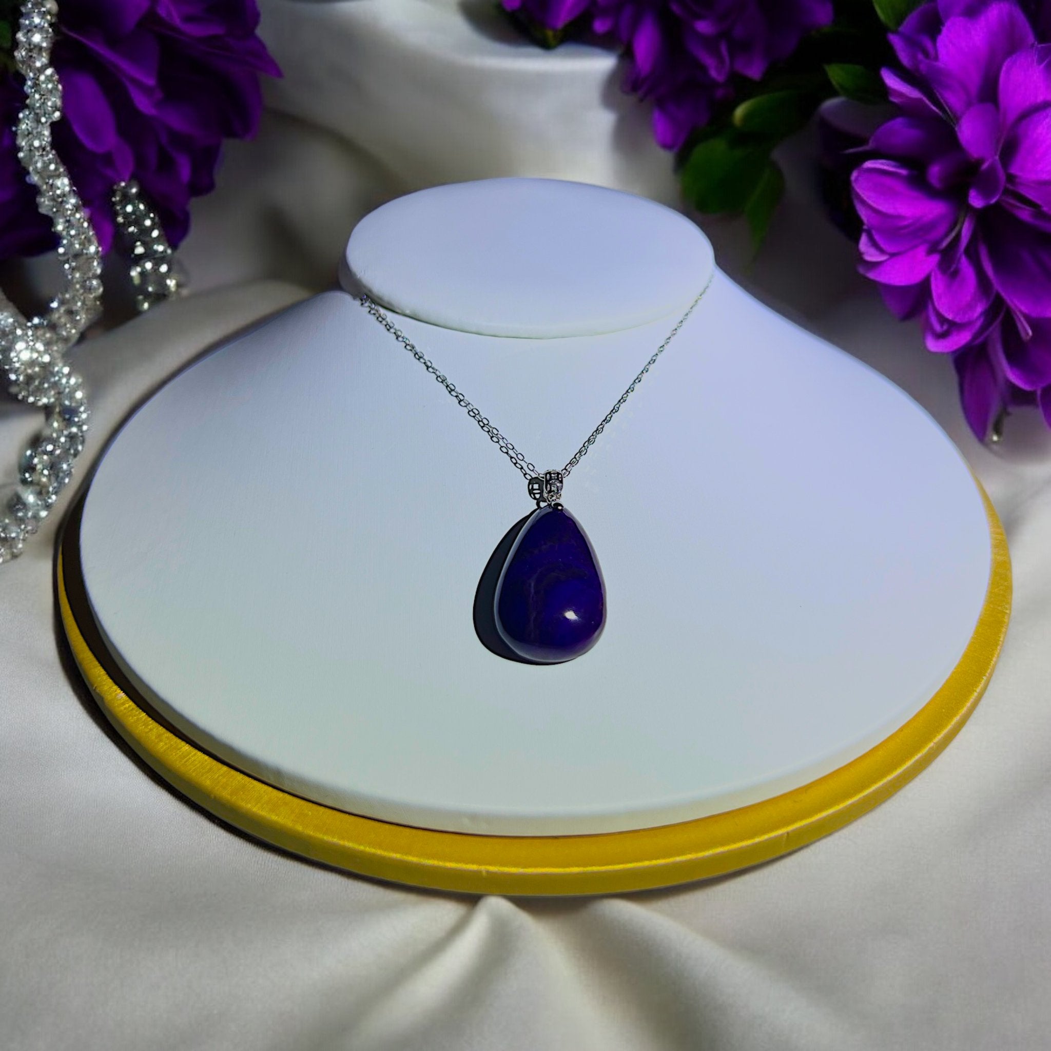 Sugilite Droplet Pendant (Collection Level) - Tranquilite