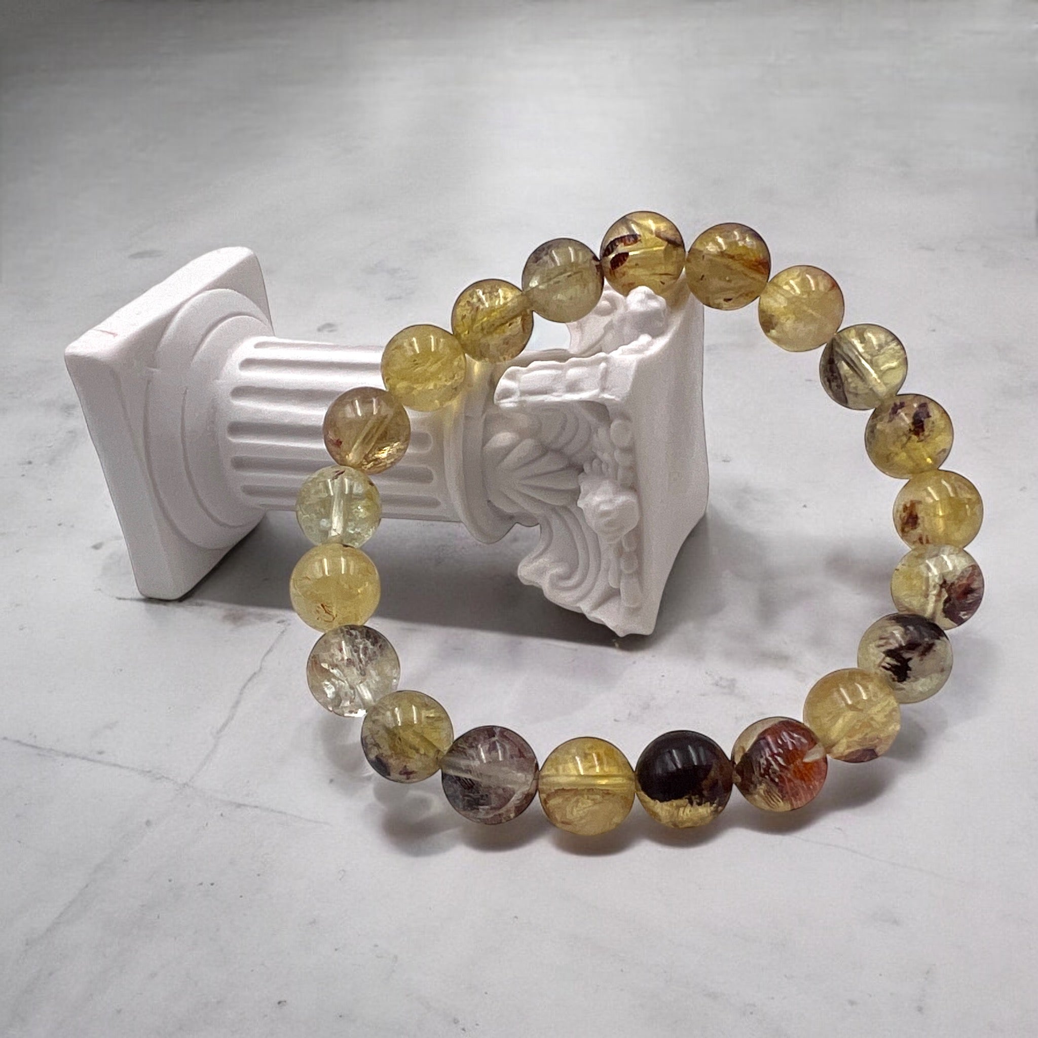 Yellow Auralite 23 Bead Bracelet - Tranquilite